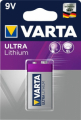 BATTERIA AL LITIO 9V - VARTA ULTRA LITHIUM 6F22/9V BLOCK (6122)