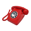 TELEFONO FISSO VINTAGE ROSSO - PHF-MAX-253